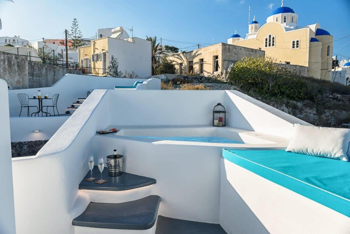 산토리니 Santorini Traditional Apt With Private Hot Tub 아파트 외부 사진